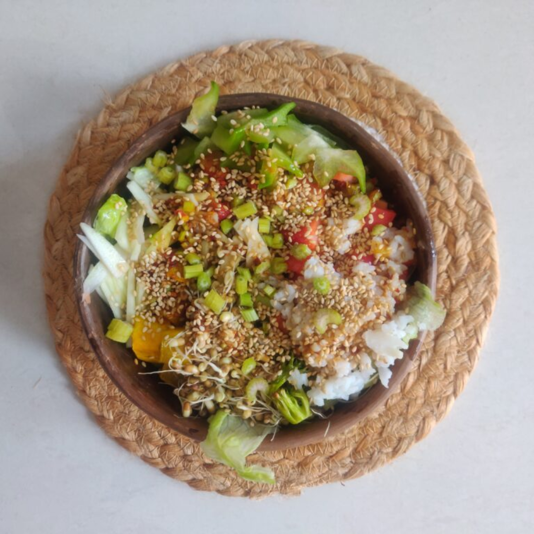 Asian bowl, healthy bowl, Make at home